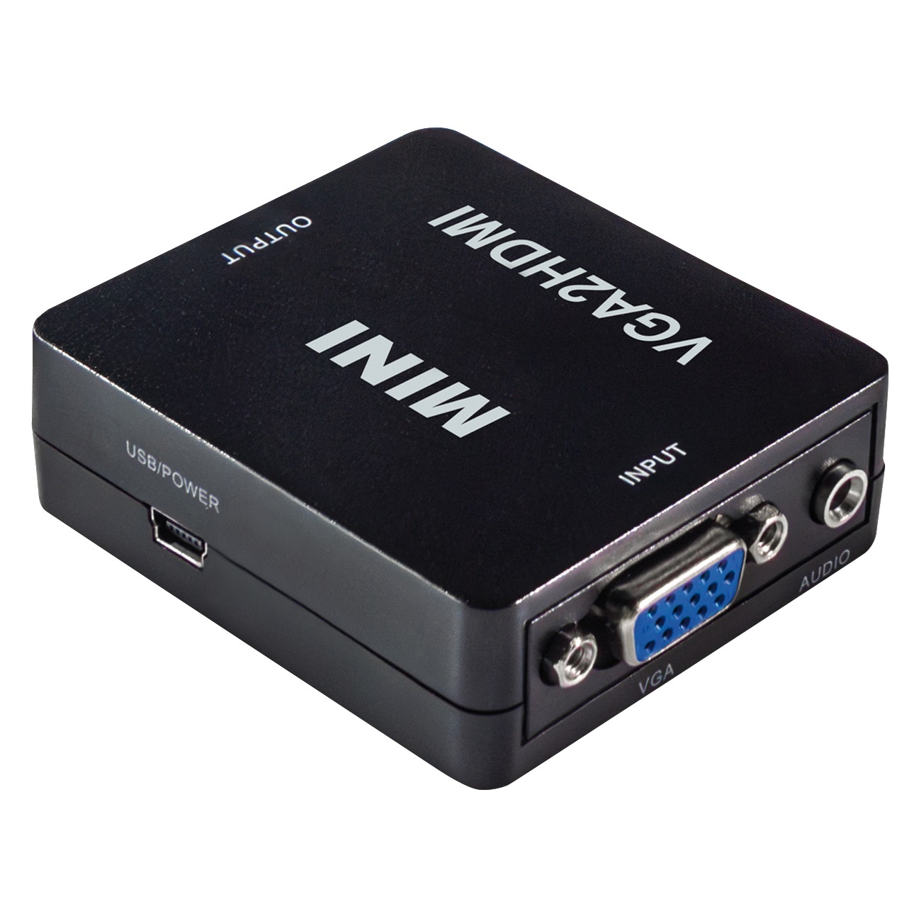 Maxtrack CS40L VGA / HDMI Adapter [1x VGA-bus, Jackplug female 3,5 mm - 1x HDMI-bus] Zwart