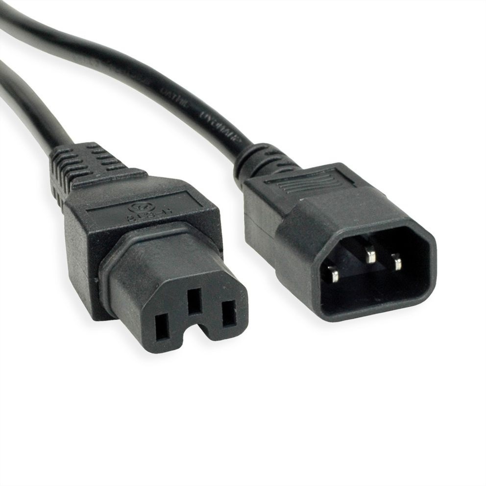 ACT Netsnoer C14 - C15 zwart 5 m