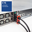 Dual IEC Lock C15 - C14 stroomkabel voor UPS/PDU | 3x 1.00mm (rubber) | zwart | 3 meter