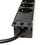 19 inch stekkerdoos | CEE 7/7 - 8x CEE 7/3 | 1U | zwart  | 3 meter