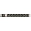 19 inch stekkerdoos | schakelaar | IEC C14 - 8x CEE 7/3 | 1U | zwart | 3 meter