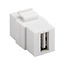 USB-A Keystone module | verticaal | USB2.0 | wit