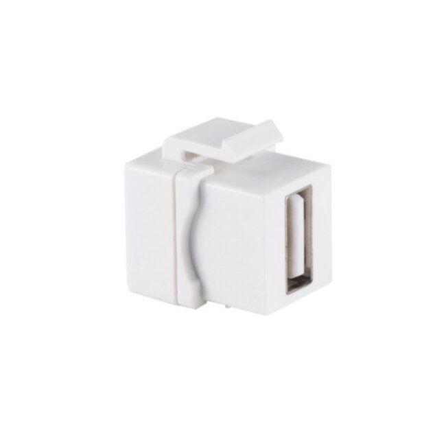 USB-A Keystone module | compact | USB2.0 | wit