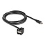 USB-A haaks (110° boven) Keystone module - USB-C (m) | USB2.0 | zwart | 1,5 meter