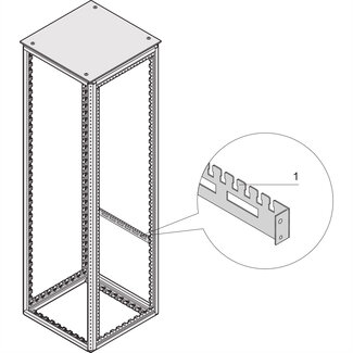 Schroff SCHROFF Varistar kabelopvangrail voor kastbreedte, 600W