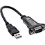 InLine® USB 2.0 naar seriële adapterkabel, USB A naar 9-pin Sub D male, 0,25m