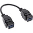 USB-A Keystone module - USB-A (v) | USB3.0 5 Gbps | zwart | 0,20 meter