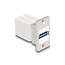 USB-A Keystone module | met inbouwframe | USB3.0 5 Gbps | wit
