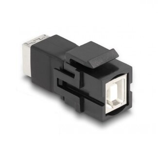 DeLOCK USB-B Keystone module | USB2.0 | zwart