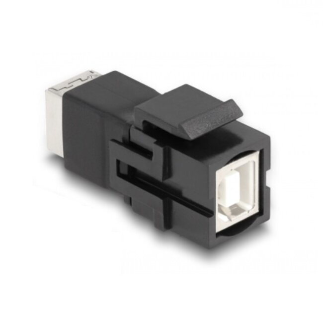 USB-B Keystone module | USB2.0 | zwart