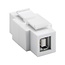 USB-A - USB-B Keystone module | verticaal | dubbelzijdig | USB2.0 | wit