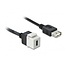 USB-C Keystone module - USB-A (v) | USB2.0 | wit | 0,25 meter