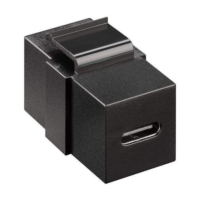 USB-C Keystone module | USB3.2 10 Gbps | zwart