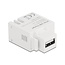 USB-A - terminal block Keystone USB-lader module | 10,5W | wit