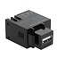 USB-A - terminal block Keystone USB-lader module | 10,5W | zwart