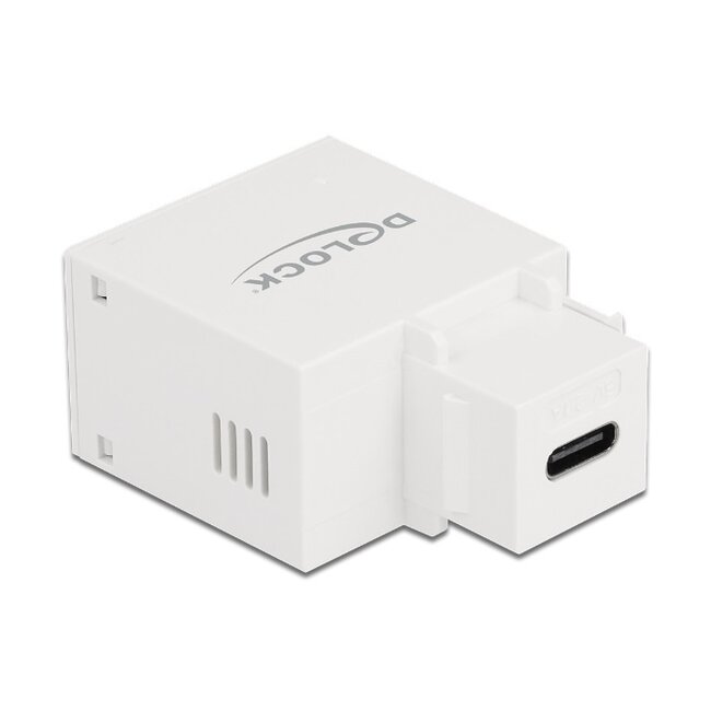 USB-C - terminal block Keystone USB-lader module | 10,5W | wit