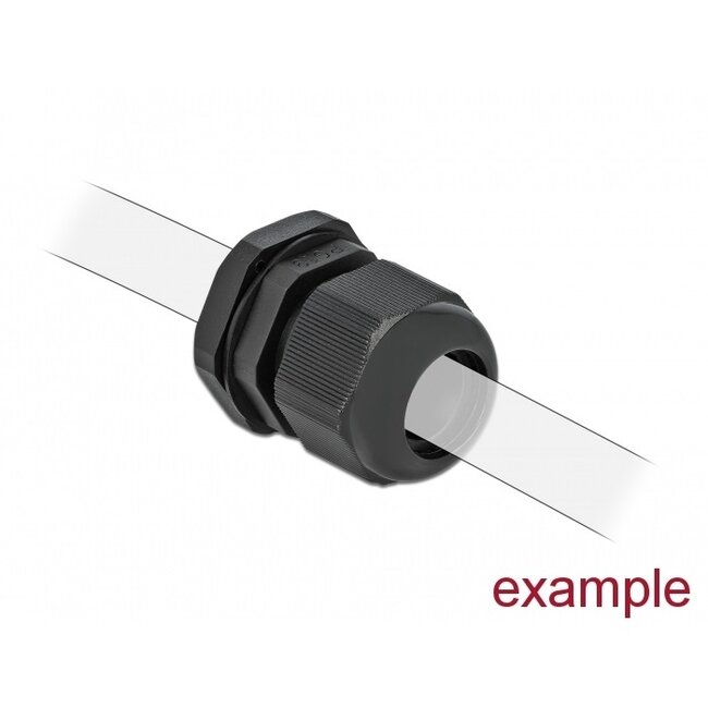 Kabelwartel | PG7 | 3-6,5 mm | IP68 | zwart | 10 stuks