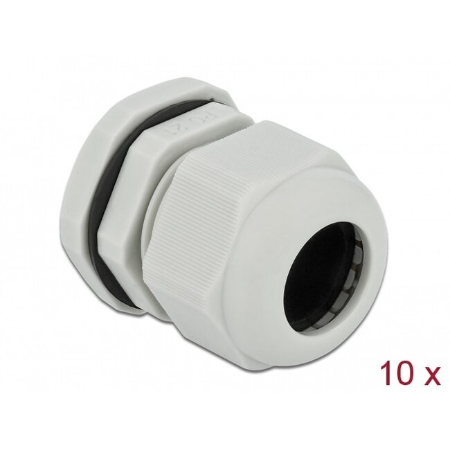Kabelwartel | PG21 | 13-18 mm | IP68 | grijs | 10 stuks