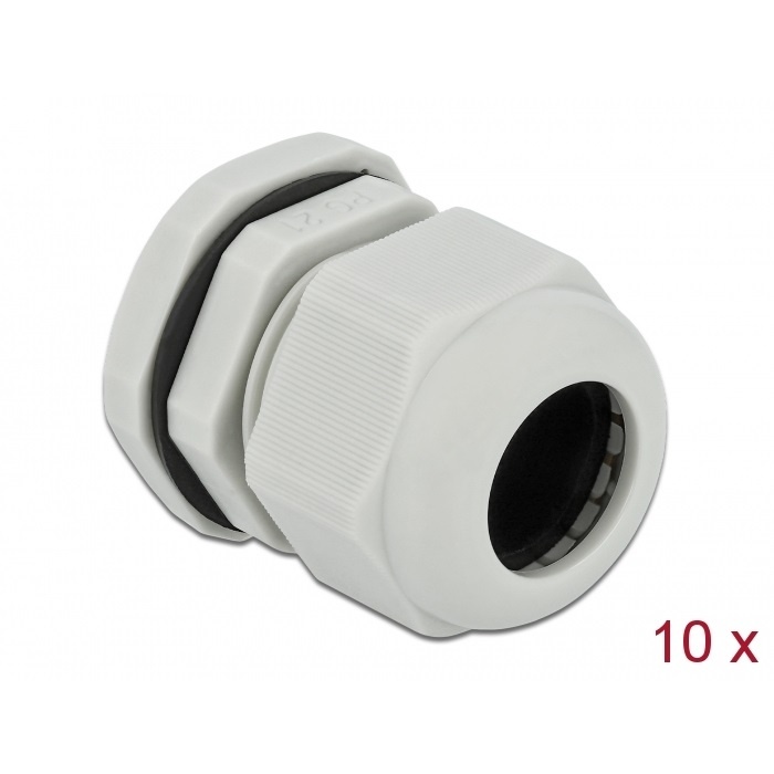 Delock Cable Gland PG21 10 pieces grey |