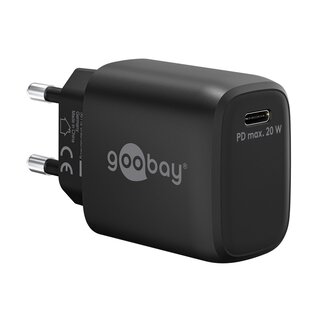 Goobay Goobay USB thuislader | 1x USB-C PD | GaN | 20W | zwart