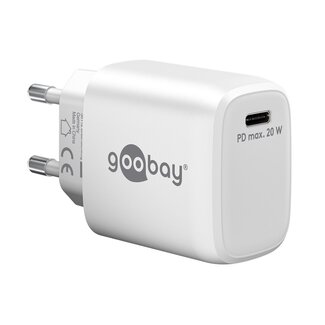 Goobay Goobay USB lader | USB-C PD | GaN | 20W | wit