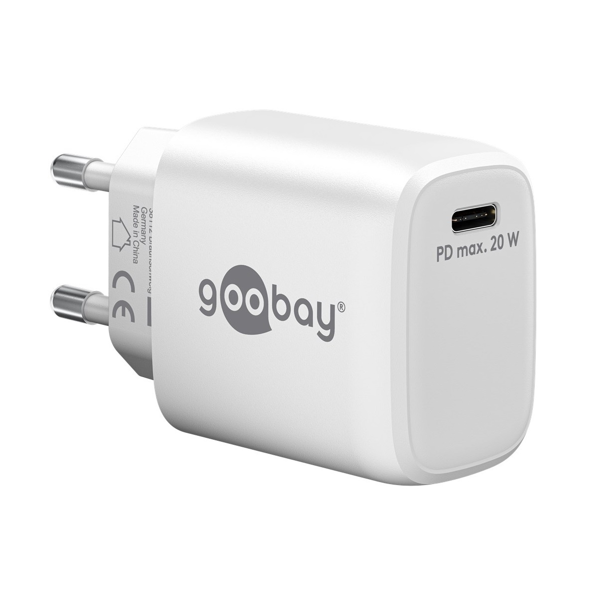 Goobay USB-C snellader | 20W | wit | Power Delivery - 9550190