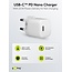 Goobay nano USB thuislader | 1x USB-C PD | GaN | 20W | wit