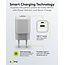 Goobay nano USB lader | USB-C PD + USB-A QC | GaN | 20W | wit