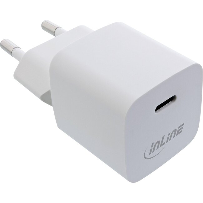 InLine USB thuislader | 1x USB-C PD | GaN | 33W | wit
