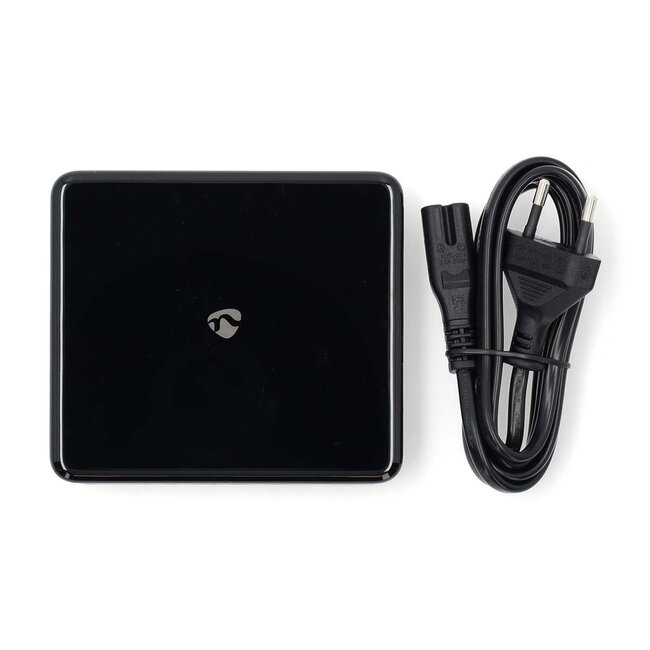 Nedis USB thuislader | 2x USB-C PD + 2x USB-A QC | Smart IC | GaN | 65W | zwart