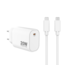 Sinox PRO USB thuislader | 1x USB-C PD met USB-C kabel | 20W | 2 meter