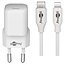 Goobay nano USB-C PD thuislader | 20W | losse Lightning kabel | wit | 1 meter