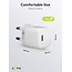Goobay nano USB-C PD thuislader | 30W | losse Lightning kabel | wit | 1 meter