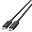 ROLINE Thunderbolt™ 5 kabel, C-C, M/M, 80Gbit/s, 240W, passief, zwart, 0,8 m