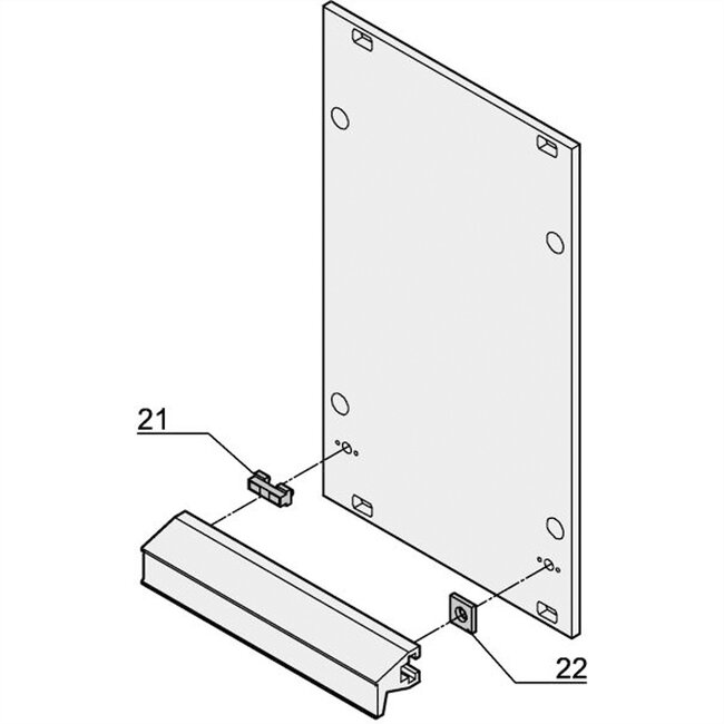 SCHROFF insteekmodule bevestigingsclip voor uittrekgreep