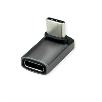 Roline ROLINE USB4 Gen 3x2 Adapter Type C Male/Female, Aluminium, 90° breed, zilver