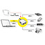 VALUE USB 3.2 Gen 1 Hub, 4 poorten (2x USB-A + 2x USB-C), met verlengkabel, 3 m