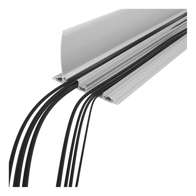 DATAFLEX Addit kabelgoot, recht 402, zilver, 60 cm