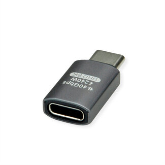 Roline ROLINE USB4 Gen3x2 Adapter, Aluminium, type C, M/F, zilver