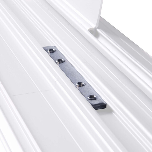 DATAFLEX Addit kabelgoot, koppelstuk 492, zilver