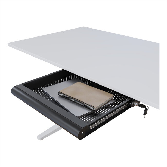 DATAFLEX Addit laptop beveiligingslade, 623, voor laptops, tablets en smartphones, zwart