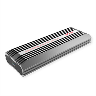 Roline ROLINE Externes SSD-Gehäuse, M.2, NVMe zu USB 4 Gen 3x2 Typ C