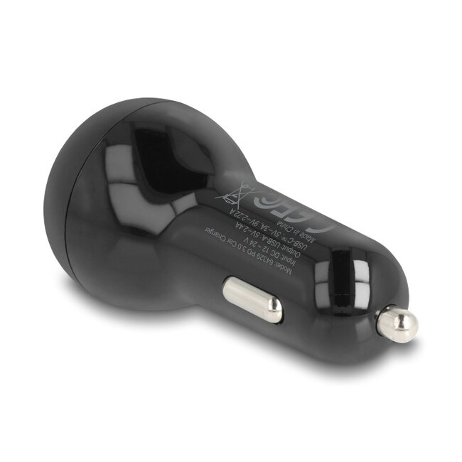 Delock Car charger USB Type-C™ PD 3.0 and USB Type-A with 32 W