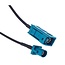 Fakra Z compact (m) - Fakra Z (v) antenne verlengkabel | RG174 | 50 Ohm | 0,50 meter