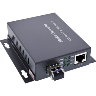 InLine® InLine® Netwerk Media Converter 10Gb/s TP naar SFP+ glasvezel (LC), SM, 10km