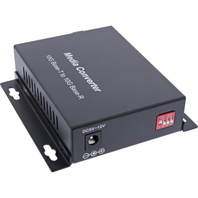 InLine® Netwerk Media Converter 10Gb/s TP naar SFP+ glasvezel (LC), SM, 10km
