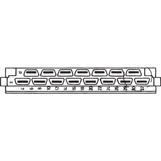 Schroff SCHROFF Stekker Type H, EN 60603, DIN 41612, Mannelijk, 15 Contacten, Stiftlengte 3,0 mm