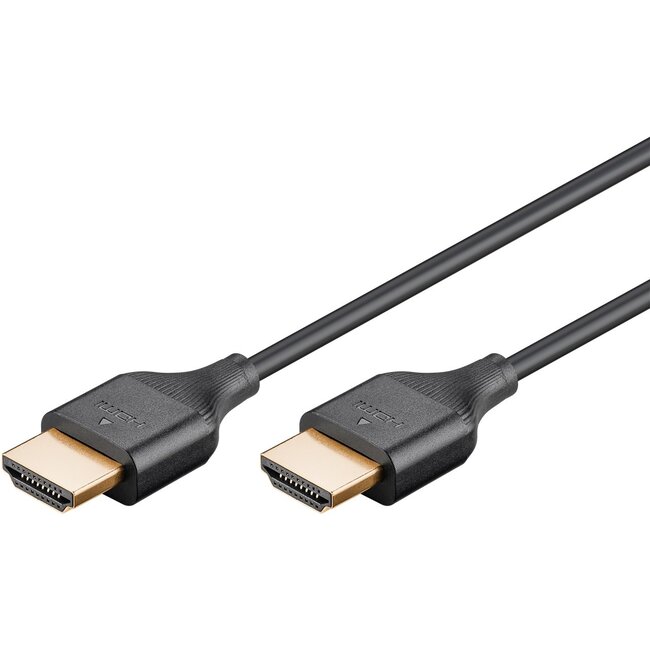Goobay Slim HDMI™ High Speed Cable with Ethernet 0.5 m