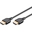 Goobay Slim HDMI™ High Speed Cable with Ethernet 0.5 m