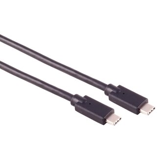 S-Impuls USB-C kabel | USB3.2 20 Gbps | PD 100W | 4K 60Hz | zwart | 2 meter
